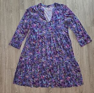 Lilly Pulitzer Vibrant Purple Floral Mini Dress